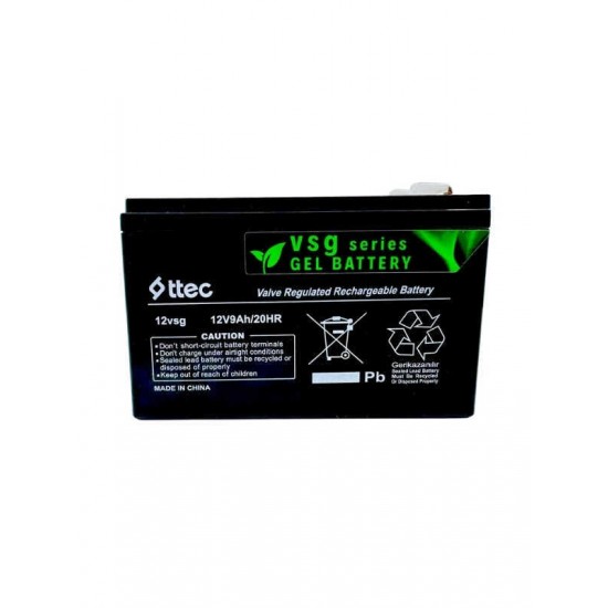 Ttec 12V 9Ah Jel Akü UPS Yedek Güç Aküsü Ttec 12V 9Ah Jel Akü UPS Yedek Güç Aküsü