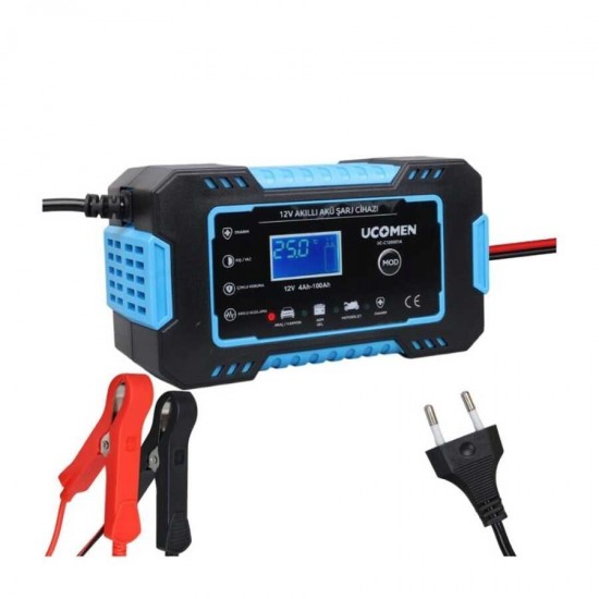 UCOMEN 12V 6A Akıllı Akü Şarj Cihazı Otomatik LCD Ekran (UC-C120501A) UCOMEN 12V 6A Akıllı Akü Şarj Cihazı Otomatik LCD Ekran (UC-C120501A)