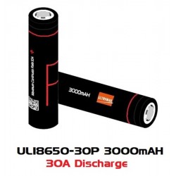 Ultramax 18650 3000mAH 30A Discharge Li-ion Başlıksız Şarj Edilebilir Pil