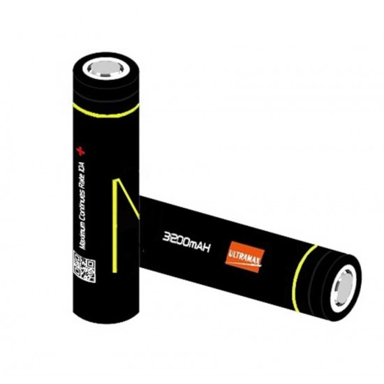 Ultramax 18650 3200mAH 10A Discharge Li-ion Başlıksız Şarj Edilebilir Pil Ultramax 18650 3200mAH 10A Discharge Li-ion Başlıksız Şarj Edilebilir Pil