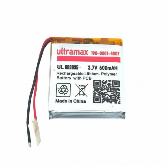 Ultramax 3.7v 600mah 603035 Li-po Lithium Polymer Batarya Pil