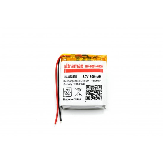 Ultramax 3.7v 800mah 803035 Li-po Lithium Polymer Pil Batarya Ultramax 3.7v 800mah 803035 Li-po Lithium Polymer Pil Batarya