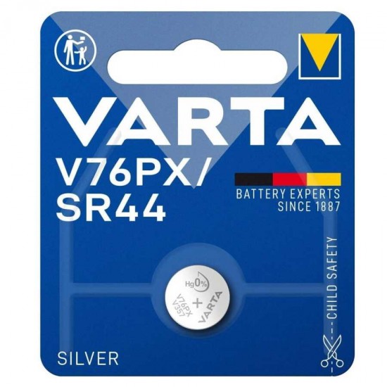 Varta SR44 V76PX 1.55 V Alkalin Düğme Pil Varta SR44 V76PX 1.55 V Alkalin Düğme Pil