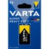 Varta Superlife / Super Heavy Duty 9V Çinko Karbon Pil Tekli Blister