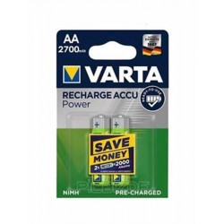 Varta 2700mAH 1.2v AA Şarjlı Kalem Pil 2li Blister Varta 2700mAH 1.2v AA Şarjlı Kalem Pil 2li Blister