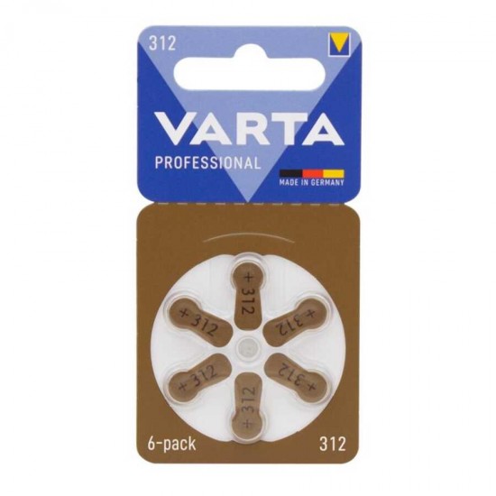 Varta 312 Numara Kulaklık İşitme Cihazı Pili (6'lı Paket) Varta 312 Numara Kulaklık İşitme Cihazı Pili (6'lı Paket)