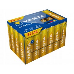 Varta 4106 Longlife Alkalin AA Kalem Pil 24’lü Paket (Made in Germany)