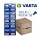 Varta 4106229482 Energy AA Alkalin Kalem Pil 200'lü Koli Satış