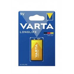 Varta 4122 Longlife Alkalin 9V Alkalin Pil Tekli Paket (Blister)