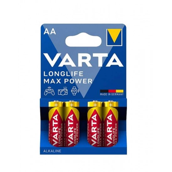 Varta 4706 Longlife Max Power Alkalin AA Kalem Pil 4'lü Blister Varta 4706 Longlife Max Power Alkalin AA Kalem Pil 4'lü Blister