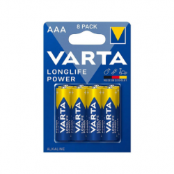 Varta 4903 Longlife Power AAA İnce Kalem Pil 8'li Paket (Blister) Varta 4903 Longlife Power AAA İnce Kalem Pil 8'li Paket (Blister)