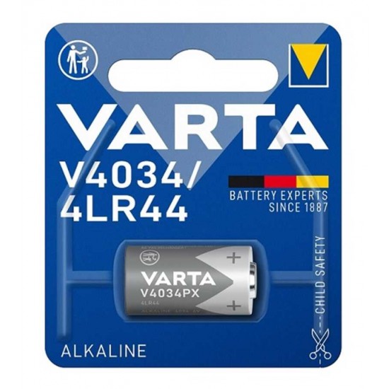 Varta 4LR44 6V Alkalin Yüksek Voltaj Özel Pil Varta 4LR44 6V Alkalin Yüksek Voltaj Özel Pil