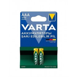 Varta 5703 AAA 1000mah Şarjlı İnce Pil 2li Blister Ambalaj