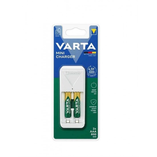 Varta 57656 201 421 2x AAA 800mAh 56703 dahil Mini Şarj Cihazı Varta 57656 201 421 2x AAA 800mAh 56703 dahil Mini Şarj Cihazı
