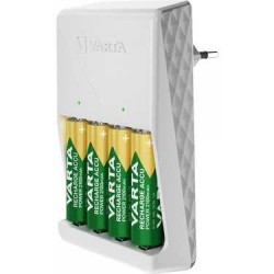 Varta 57657-451 Plug Charger Pil Şarj Cihazı + 4x2100mAH AA Pil Seti