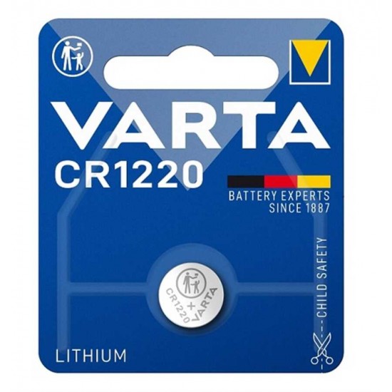 Varta CR1220 3v Lityum Pil Tekli Blister Varta CR1220 3v Lityum Pil Tekli Blister