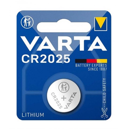 Varta CR2025 3V Lityum Pil Tekli Blister Varta CR2025 3V Lityum Pil Tekli Blister