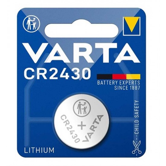 Varta CR2430 Lityum 3V Lityum Pil Tekli Blister Varta CR2430 Lityum 3V Lityum Pil Tekli Blister