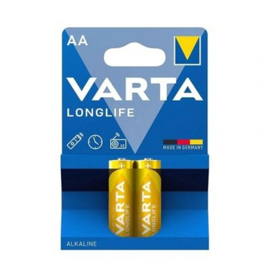 Varta Longlife Alkalin AA Kalem Pil 2'li Paket (Blister) Varta Longlife Alkalin AA Kalem Pil 2'li Paket (Blister)