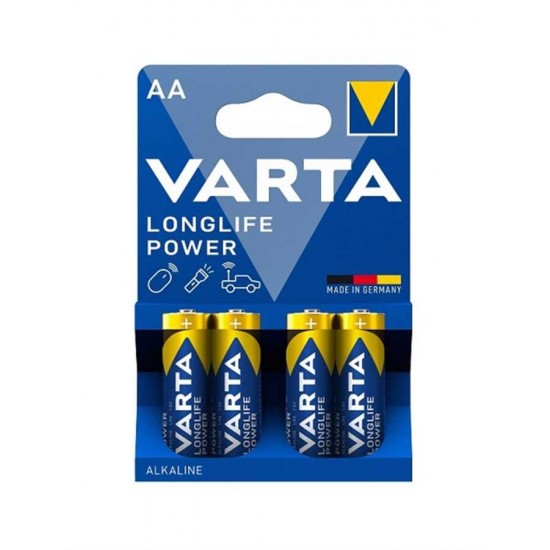 Varta 4906 Longlife Power Alkalin AA Kalem Pil 4'lü Paket (Blister) Varta 4906 Longlife Power Alkalin AA Kalem Pil 4'lü Paket (Blister)