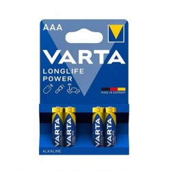 Varta 4903 Longlife Power Alkalin AAA İnce Kalem Pil 4'lü Paket (Blister) Varta 4903 Longlife Power Alkalin AAA İnce Kalem Pil 4'lü Paket (Blister)