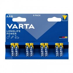 Varta Longlife Power Alkalin AAA 8'li İnce Kalem Pil