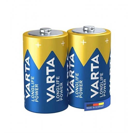 Varta Longlife Power Alkalin Büyük D Boy Pil 2'li Paket