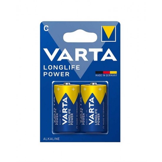 Varta 4914 Longlife Power Alkalin C Orta Boy Pil 2'li Paket (Blister)