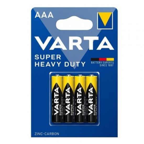 Varta Super Heavy Duty / SuperLife Manganez AAA Kalem Pil 4'lü Paket Varta Super Heavy Duty / SuperLife Manganez AAA Kalem Pil 4'lü Paket