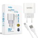 WEKO WK-21441 PDU QC 3.0 AMPER ŞARJ BAŞLIK ADAPTÖRÜ + MICRO USB KABLO (NO:1) WEKO WK-21441 PDU QC 3.0 AMPER ŞARJ BAŞLIK ADAPTÖRÜ + MICRO USB KABLO (NO:1)
