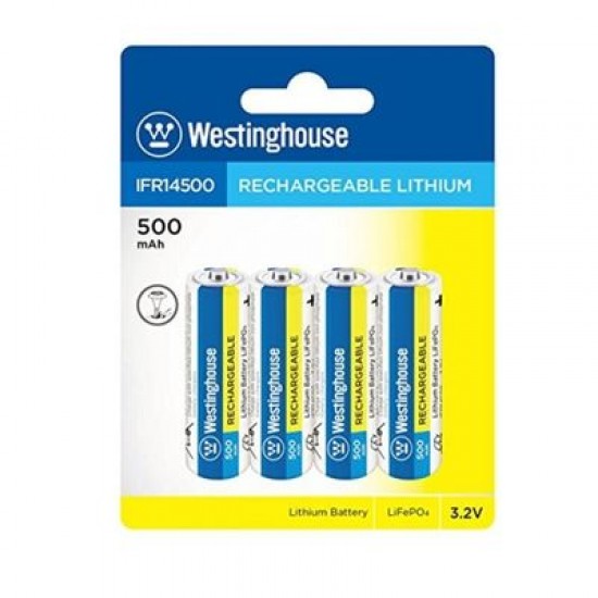 Westinghouse IFR14500 3.2v 500mAH LiFEPO4 Solar Pil Westinghouse IFR14500 3.2v 500mAH LiFEPO4 Solar Pil