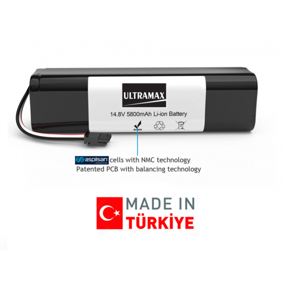 Xiaomi Dreame D9 Robot Süpürge için 5800mAH Ultramax Marka Batarya Xiaomi Dreame D9 Robot Süpürge için 5800mAH Ultramax Marka Batarya