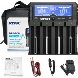 XTAR Dragon VP4 Plus Pil Şarj Aleti | Li-Ion & Ni-MH Akıllı Şarj Cihazı