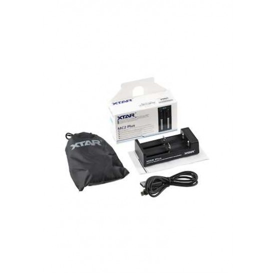 XTAR MC2 Plus Pil Şarj Aleti 18650 21700 Li-ion Akıllı Çiftli Şarj Cihazı USB