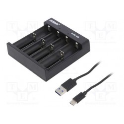 XTAR MC4S Pil Şarj Aleti 4 Slot 18650 21700 Li-ion Akıllı Hızlı Şarj Cihazı USB-C