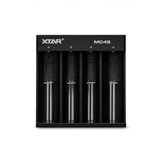 XTAR MC4S Pil Şarj Aleti 4 Slot 18650 21700 Li-ion Akıllı Hızlı Şarj Cihazı USB-C