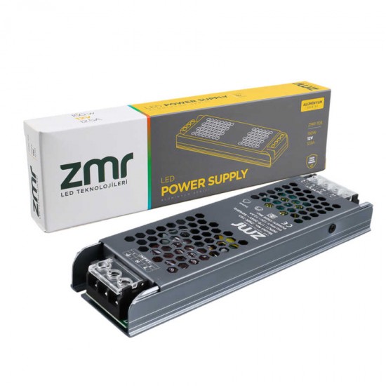 ZMR-703 12 VOLT 12.5 AMPER 150 WATT SLIM METAL KASA ADAPTÖR