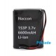 16459 Naccon 3.7v 6600mah 1S3P 18650 Li-ion 1S BMS Devreli Pil Kablolu
