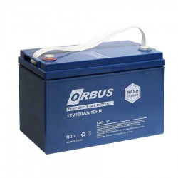 ORBUS 12V 100Ah Derin Deşarjlı Jel Akü | Solar, Karavan ve Marin Aküsü