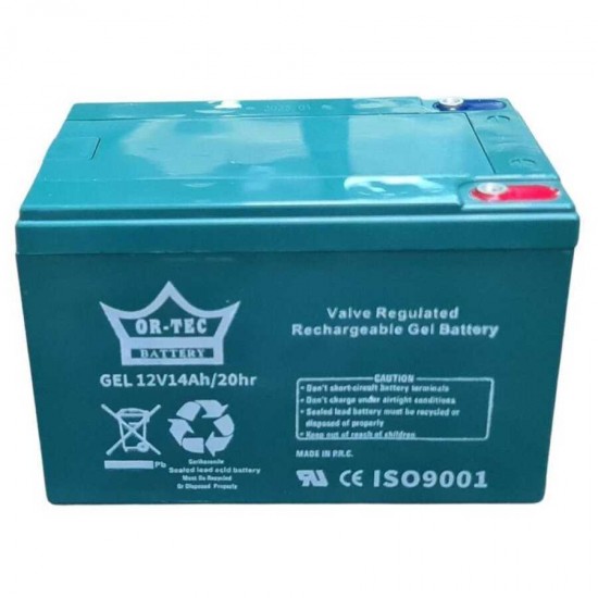 18115 Ortec 12v 14Ah Elektrikli Bisiklet Jel Akü