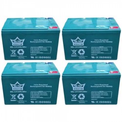 Arora Casper Uyumlu Ortec 12V 14AH Motorsiklet Jel Akü 4'lü Set