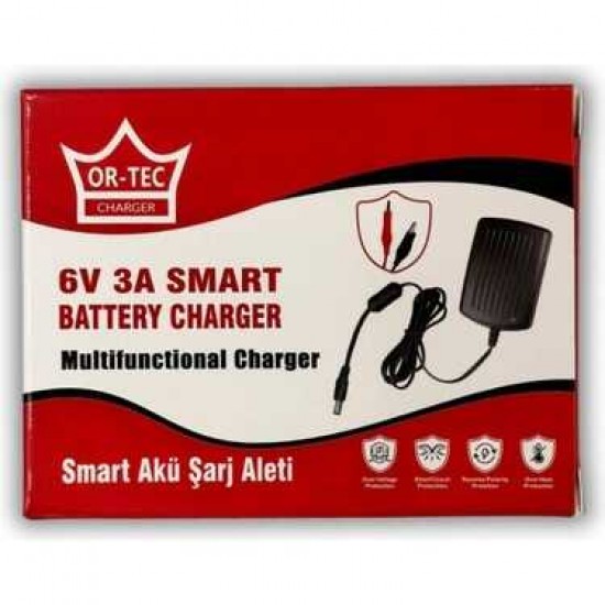 21581 Ortec 6V 3Ah Akü Şarj Cihazı