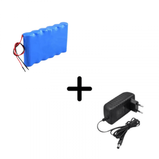 13822 Pil Paketi 11.1v 5200mAH Li-ion PCBli 3S2P 18650 Şarjlı Pil + Şarj Aleti