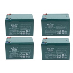 Ortec 12V 14AH Motorsiklet Jel Akü 4'lü Set Volta Vsm Vsc Monero