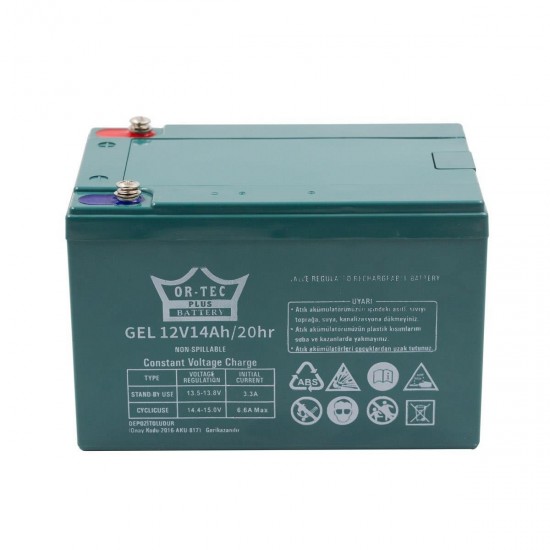 21704 VOOLE CarbonX 12V 14Ah Jel Elektrikli Bisiklet Aküsü