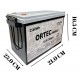 Ortec 12.8V 200AH LiFePO4 Lityum Akü 2560 Wh Yeni Nesil 2024 Üretim
