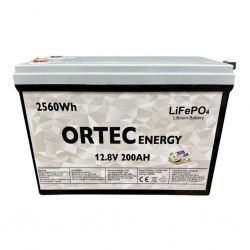 Ortec 12.8V 200AH LiFePO4 Lityum Akü 2560 Wh Yeni Nesil 2024 Üretim