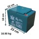 18238 Ortec Plus 12V 100AH Elektrikli Motosiklet Aküsü 2024 Üretim