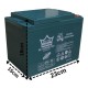 18238 Ortec Plus 12V 100AH Elektrikli Motosiklet Aküsü 2024 Üretim