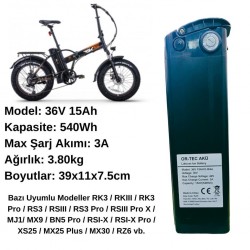 RKS Elektrikli Bisiklet Bataryası 36V 15AH